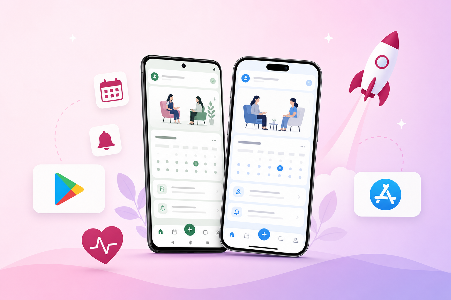 Terapeutko na mobitelu: Google Play i App Store za vaše korisnike